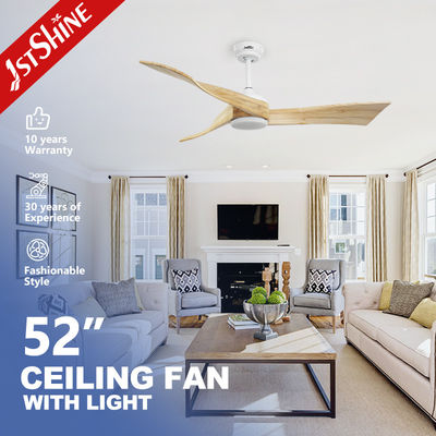 230V LED ventilador de techo iluminación de control remoto y cuchillas de madera de lujo para el hogar de la oficina