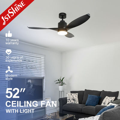 Ventilador de techo LED de control remoto inteligente con viento suave y colores multicolores de alta velocidad / OEM