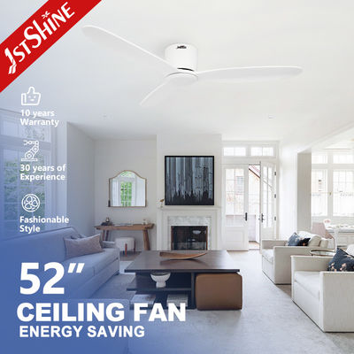 Ventilador de techo de control remoto con cuchillas de madera y diseño de perfil bajo 1stshine Smart ODM