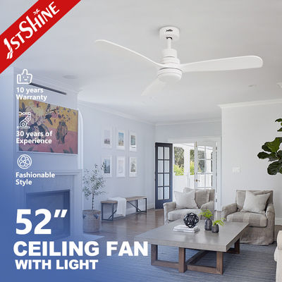Fan de techo de lujo de 52 pulgadas con control remoto y luz LED de ahorro de energía estilo moderno