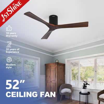 6 Velocidades Elección ventilador de techo decorativo con control remoto y hojas duraderas de madera sólida