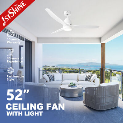 Ventilador de techo de 52 pulgadas 2 en 1 con luz, aspas de madera maciza, ventilador de techo moderno para sala de estar y dormitorio
