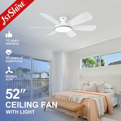 Buen precio Ventilador de techo CC de 52 pulgadas con 6 aspas de ABS y luz LED con control remoto en línea