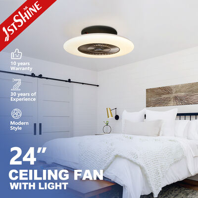 Buen precio Ventilador de techo sin aspas de 24 pulgadas con pantalla de cielo estrellado y motor de CC silencioso para dormitorios modernos en línea