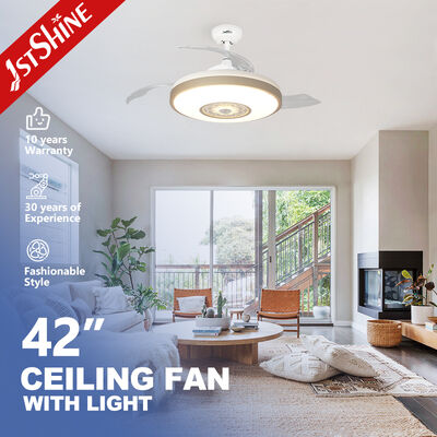 Buen precio Ventilador de techo invisible de 42 pulgadas con luz LED y motor de CC. En línea